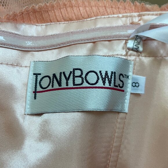 Tony Bowls Coral Embellished Prom Dress - Picture 9 of 11